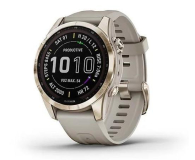 GARMIN Fenix 7S Sapphire Solar Kremowozloty tytan z jasnopiaskowym paskiem 010-02539-21 - 1467053 - zdjęcie 1